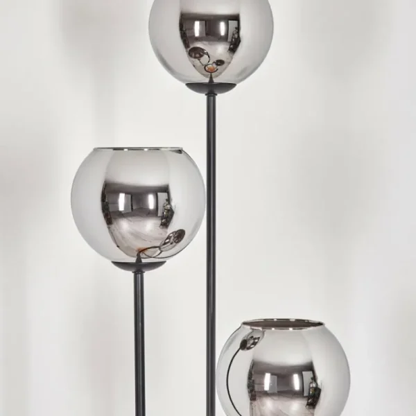 hofstein Koyoto Lampadaire Bois clair, Noir, 3 lumières* Lampes Modernes