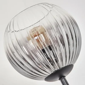hofstein Koyoto Lampadaire Bois foncé, Noir, 4 lumières* Lampes Modernes