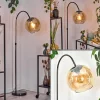 hofstein Koyoto Lampadaire Chrome, Noir, 1 lumière* Lampes En Verre