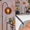 hofstein Koyoto Lampadaire Chrome, Noir, 1 lumière* Lampes En Verre
