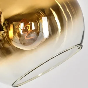 hofstein Koyoto Lampadaire Chrome, Noir, 1 lumière* Lampes En Verre