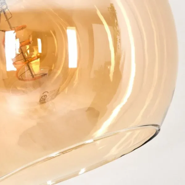 hofstein Koyoto Lampadaire Chrome, Noir, 1 lumière* Lampes En Verre