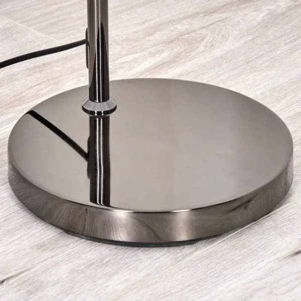 hofstein Koyoto Lampadaire Chrome, Noir, 1 lumière* Lampes En Verre