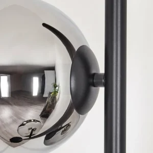 hofstein Koyoto Lampadaire Chrome, Fumé, 3 lumières* Lampes Modernes