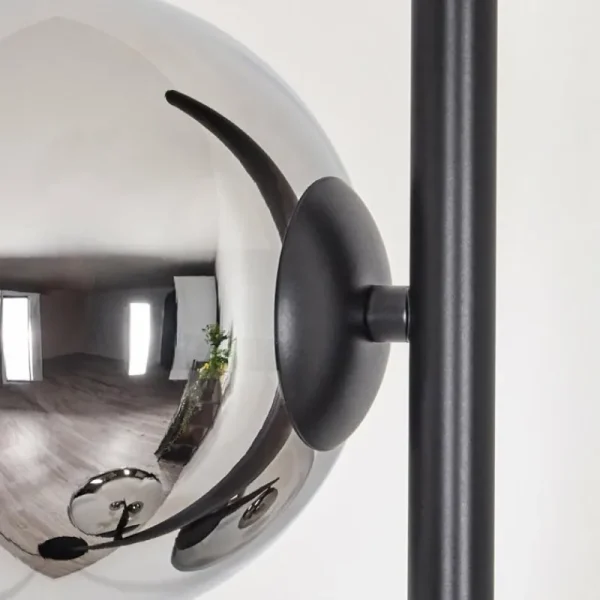 hofstein Koyoto Lampadaire Chrome, Fumé, 3 lumières* Lampes Modernes