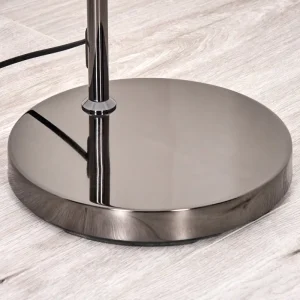 hofstein Koyoto Lampadaire Chrome, Noir, 1 lumière* Lampes En Verre