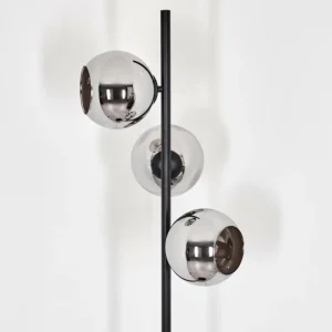 hofstein Koyoto Lampadaire Chrome, Fumé, 3 lumières* Lampes Modernes