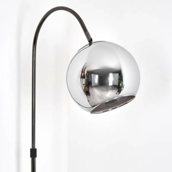 hofstein Koyoto Lampadaire Chrome, Noir, 1 lumière* Lampes Modernes