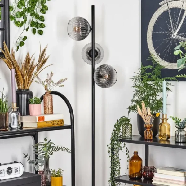 hofstein Koyoto Lampadaire Clair, Fumé, 3 lumières* Lampes Modernes