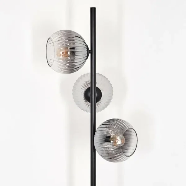 hofstein Koyoto Lampadaire Clair, Fumé, 3 lumières* Lampes Modernes