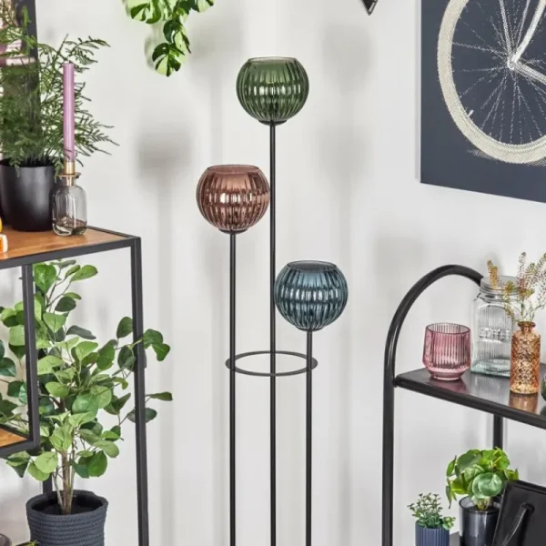 hofstein Koyoto Lampadaire Noir, 3 lumières* Lampes Modernes