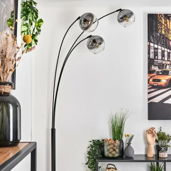 hofstein Koyoto Lampadaire Noir, 3 lumières* Lampes Modernes