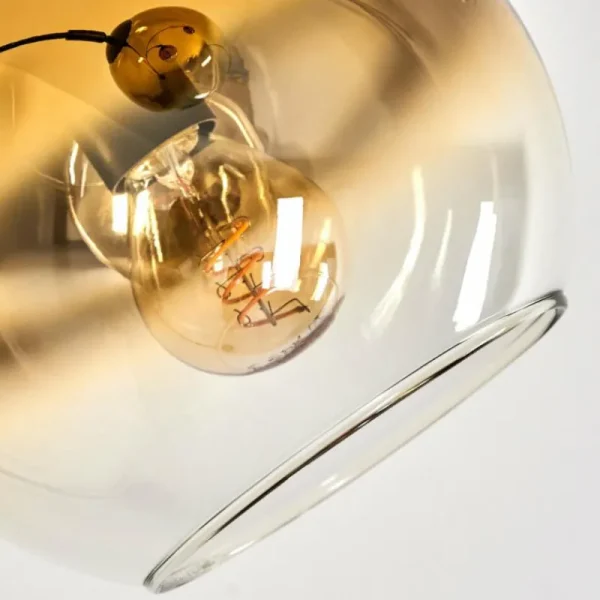 hofstein Koyoto Lampadaire Noir, 3 lumières* Lampes En Verre