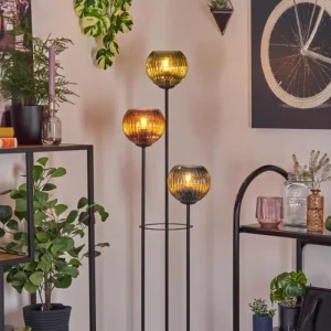 hofstein Koyoto Lampadaire Noir, 3 lumières* Lampes Modernes