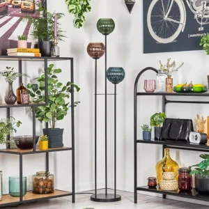 hofstein Koyoto Lampadaire Noir, 3 lumières* Lampes Modernes