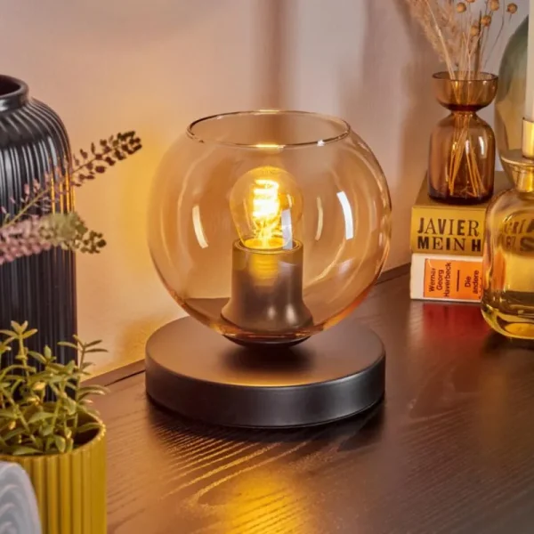 hofstein Koyoto Lampe à poser 15 cm Ambre, 1 lumière* Lampes En Verre