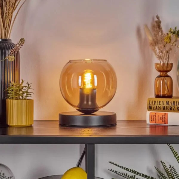 hofstein Koyoto Lampe à poser 15 cm Ambre, 1 lumière* Lampes En Verre