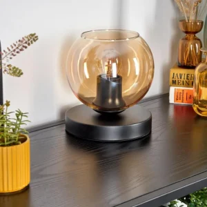 hofstein Koyoto Lampe à poser 15 cm Ambre, 1 lumière* Lampes En Verre