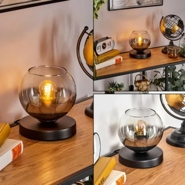 hofstein Koyoto Lampe à poser 15 cm Clair, Fumé, 1 lumière* Lampes Modernes
