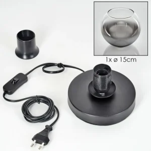 hofstein Koyoto Lampe à poser 15 cm Clair, Fumé, 1 lumière* Lampes Modernes
