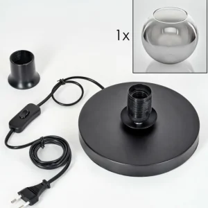 hofstein Koyoto Lampe à poser 20 cm Clair, Fumé, 1 lumière* Lampes Modernes