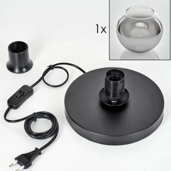 hofstein Koyoto Lampe à poser 20 cm Clair, Fumé, 1 lumière* Lampes Modernes
