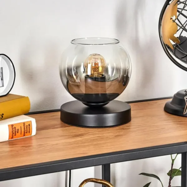 hofstein Koyoto Lampe à poser 15 cm Clair, Fumé, 1 lumière* Lampes Modernes