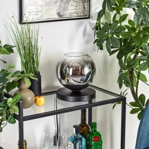 hofstein Koyoto Lampe à poser 20 cm Clair, Fumé, 1 lumière* Lampes Modernes