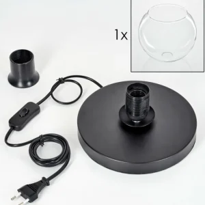 hofstein Koyoto Lampe à poser 25 cm Noir, 1 lumière* Lampes En Verre