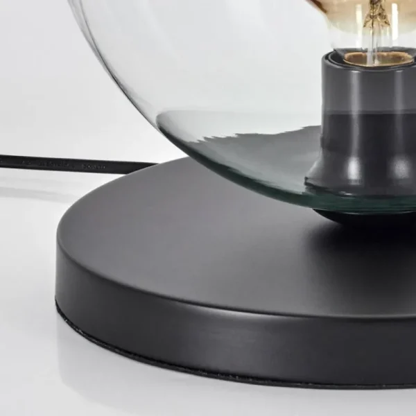 hofstein Koyoto Lampe à poser 25 cm Noir, 1 lumière* Lampes En Verre
