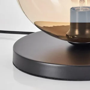 hofstein Koyoto Lampe à poser 25 cm Noir, 1 lumière* Lampes En Verre