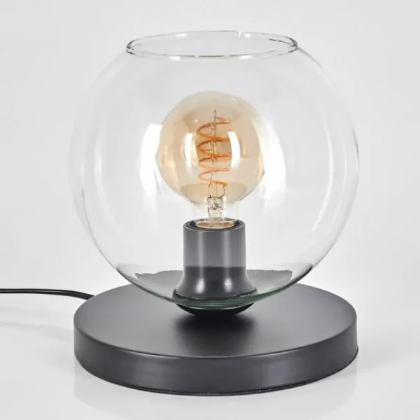 hofstein Koyoto Lampe à poser 20 cm Noir, 1 lumière* Lampes En Verre