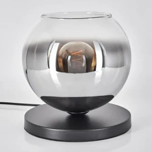 hofstein Koyoto Lampe à poser 25 cm Noir, 1 lumière* Lampes En Verre