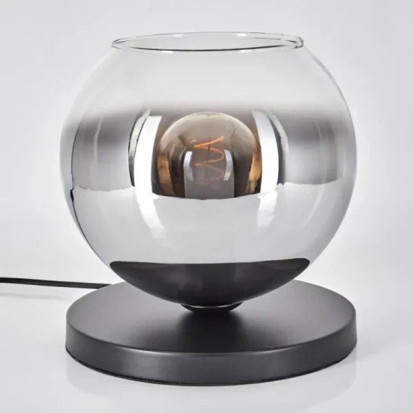 hofstein Koyoto Lampe à poser 25 cm Noir, 1 lumière* Lampes En Verre