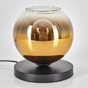 hofstein Koyoto Lampe à poser 20 cm Or, Clair, 1 lumière* Lampes En Verre