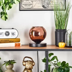 hofstein Koyoto Lampe à poser Noir, 1 lumière* Lampes En Verre