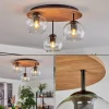 hofstein Koyoto Plafonnier, Boule lumineuse 40 cm Brun, Couleur bois, Noir, 3 lumières* Lampes Modernes