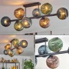 hofstein Koyoto Plafonnier, Boule lumineuse Bleu, Vert, Cuivré, 8 lumières* Lampes Modernes