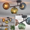 hofstein Koyoto Plafonnier, Boule lumineuse Bleu, Vert, Cuivré, 3 lumières* Lampes Modernes