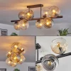 hofstein Koyoto Plafonnier, Boule lumineuse Ambre, Clair, Fumé, 8 lumières* Lampes Modernes