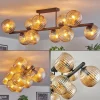 hofstein Koyoto Plafonnier, Boule lumineuse Ambre, 10 lumières* Lampes Modernes