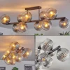 hofstein Koyoto Plafonnier, Boule lumineuse Clair, Fumé, 10 lumières* Lampes Modernes
