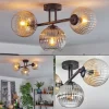 hofstein Koyoto Plafonnier, Boule lumineuse Ambre, Clair, Fumé, 3 lumières* Lampes Modernes