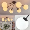 hofstein Koyoto Plafonnier, Boule lumineuse 15 cm Blanc, 6 lumières* Lampes En Verre