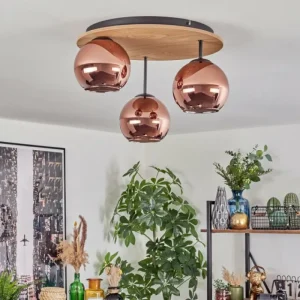 hofstein Koyoto Plafonnier, Boule lumineuse Écru, Noir, 3 lumières* Lampes Modernes