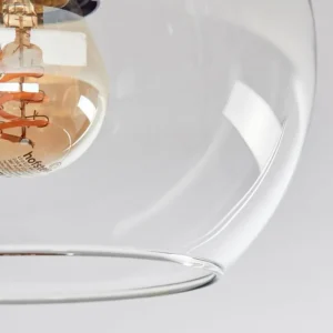 hofstein Koyoto Plafonnier, Boule lumineuse 40 cm Brun, Couleur bois, Noir, 3 lumières* Lampes Modernes