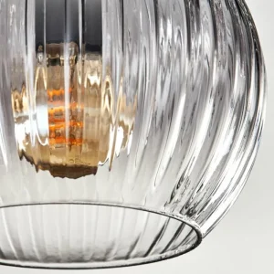 hofstein Koyoto Plafonnier, Boule lumineuse Clair, Fumé, 3 lumières* Lampes Modernes
