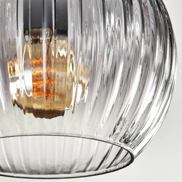 hofstein Koyoto Plafonnier, Boule lumineuse Clair, Fumé, 3 lumières* Lampes Modernes