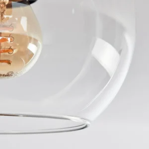 hofstein Koyoto Plafonnier, Boule lumineuse 40 cm Écru, Noir, 3 lumières* Lampes Modernes