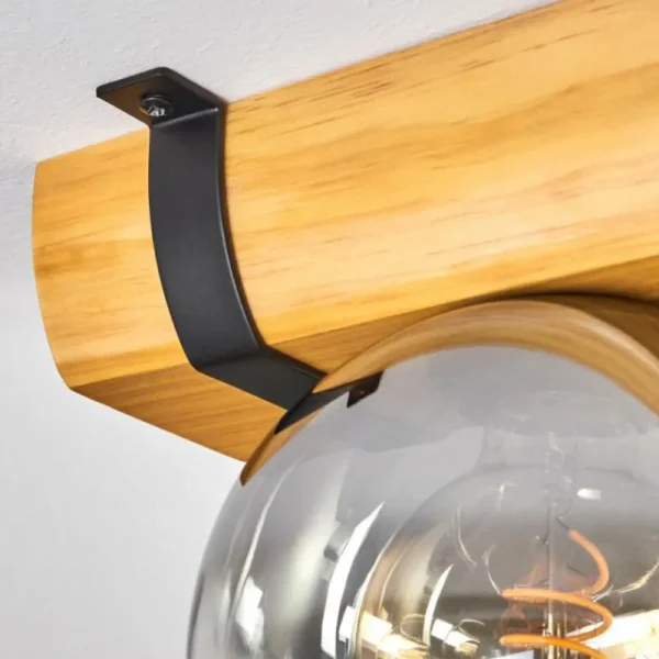 hofstein Koyoto Plafonnier, Boule lumineuse Écru, Noir, 3 lumières* Lampes Modernes